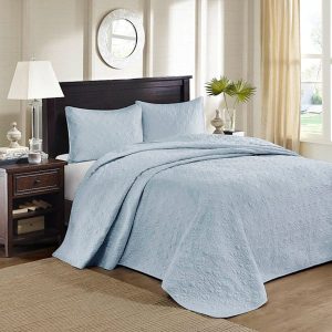 Madison Park Quebec Bedspread Set Blue