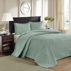 Madison Park Quebec Bedspread Set Seafoam