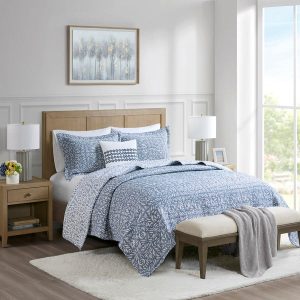 Harmony Matelasse Reversible Quilt Set