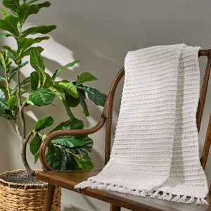 Skyla Ribbed Cotton Throw