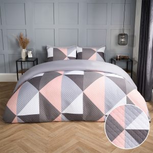 Ralph Geometric Pinsonic Duvet Set - Blush