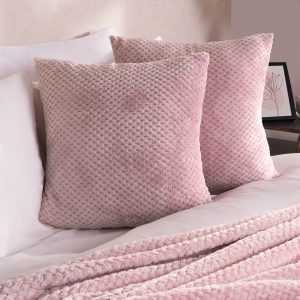 Waffle Cushion Covers - Blush