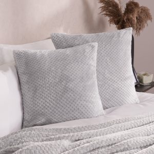 Waffle Cushion Covers - Silver