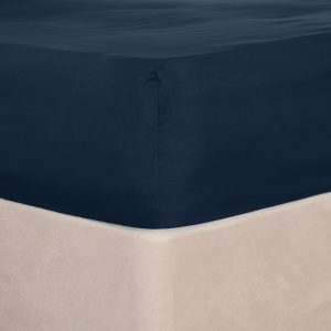 Plain Dyed Fitted Sheet - Navy