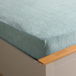 Teddy Fleece Fitted Sheet - Duck Egg