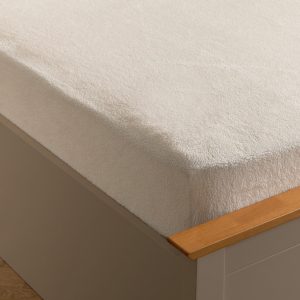 Teddy Fleece Fitted Sheet - White