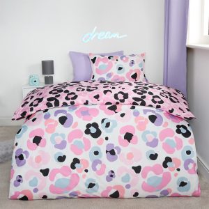 Leopard Print Duvet Cover Set - Multi