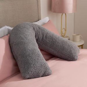 Teddy V Shape Pillow - Grey