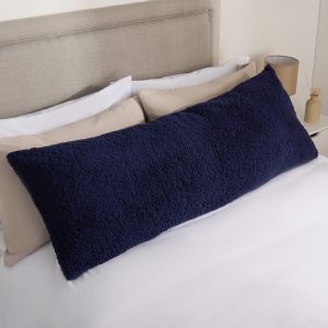 Teddy Bolster Pillow - Navy