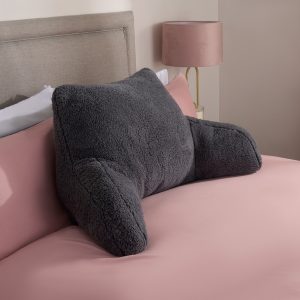 Teddy Cuddle Cushion - Charcoal