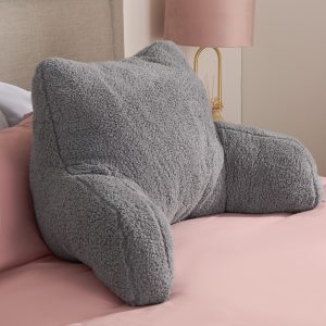 Teddy Cuddle Cushion - Grey