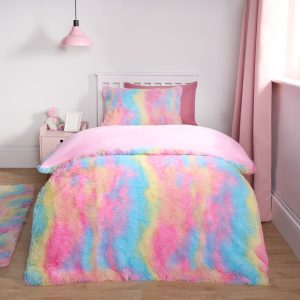 Tie Dye Fluffy Duvet Set - Multi