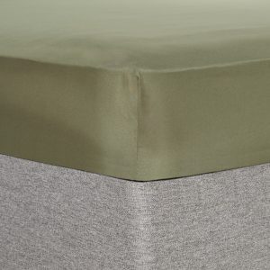 Plain Dyed Fitted Sheet - Woodland Green