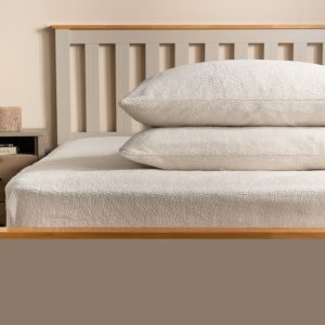 Teddy Fleece Pillowcases - White