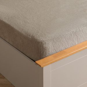 Teddy Fleece Fitted Sheet - Latte Beige