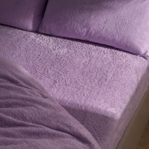 Teddy Fleece Fitted Sheet - Lilac