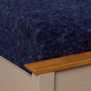 Teddy Marl Textured Fitted Sheet - Navy