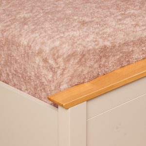 Teddy Marl Textured Fitted Sheet - Blush