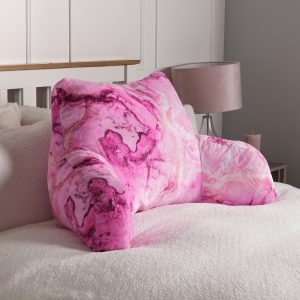 Marble Print Cuddle Cushion - Blush