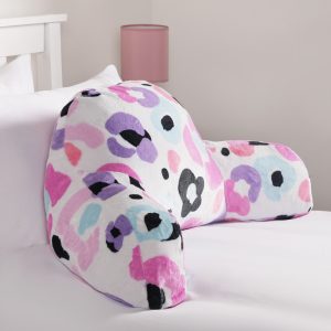 Kids Leopard Fleece Cuddle Cushion - Multi
