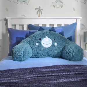 Kids Dinosaur Cuddle Cushion - Blue