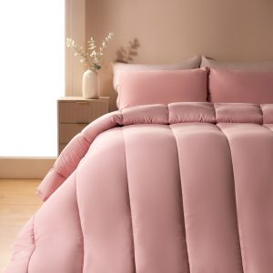 Coverless 10.5 Tog Duvet & Pillowcase - Blush
