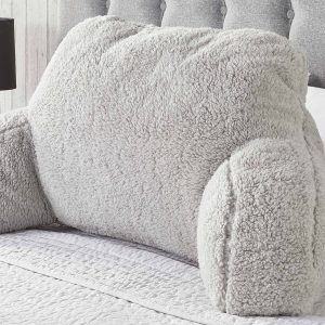 Teddy Cuddle Cushion - Silver