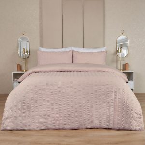 Seersucker Duvet Set - Natural