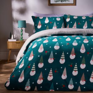 Gonk Fleece Duvet Cover Set - Green