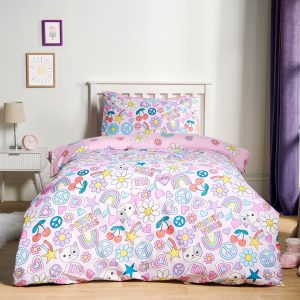 Positive Vibes Duvet Cover Set - Multi