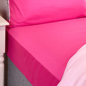 Plain Dyed Fitted Sheet - Hot Pink