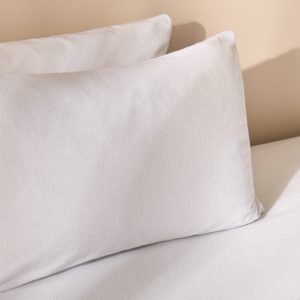 2 Pack Brushed Cotton Pillowcases - White