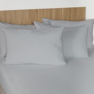 2 Pack Brushed Pillowcases - Grey