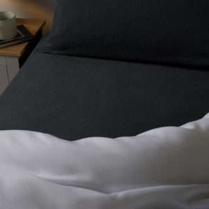 Brushed Cotton Fitted Sheet - Charcoal