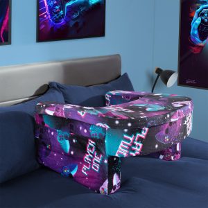Gaming Desk Lap Pillow - Neon