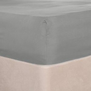 Plain Dyed Fitted Sheet - Grey