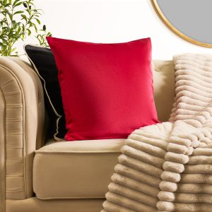 Matte Velvet Cushion Covers - Red