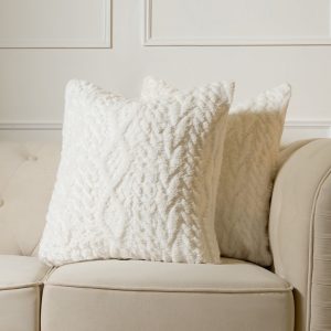 Cable Knit Cushion Covers - Cream