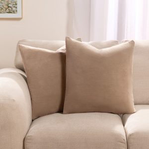 Matte Velvet Cushion Covers - Natural