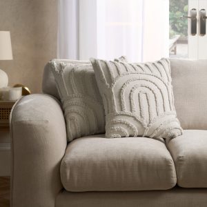 Tufted Arches Textured Cushion Covers - Stone