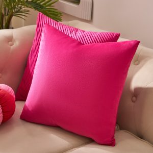 Matte Velvet Cushion Covers - Hot Pink