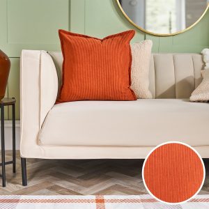 Oxford Edge Corduroy Cushion Covers - Rust