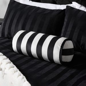 Stripe Bolster Pillow  - Monochrome