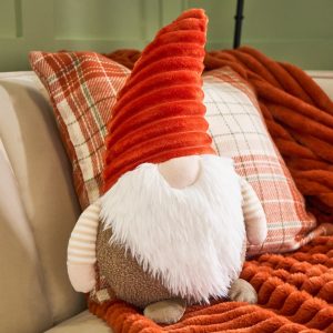 Rusty the Autumnal Gonk Cushion - Rust/Beige