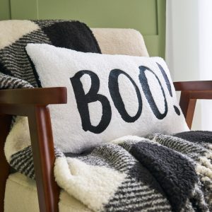 Boucle "BOO" Cushion - Monochrome
