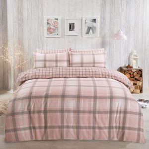Aspen Brushed Cotton Duvet Set - Blush