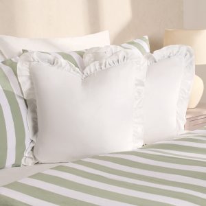 Frill Cushion Covers - White