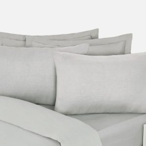 2 Pack Polycotton Housewife Pillowcases - Silver