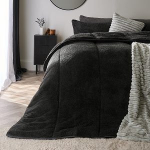 Teddy Coverless 10.5 Duvet & Pillowcase - Charcoal