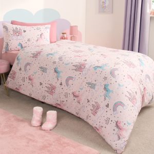 Unicorn Kingdom Duvet Set - Pink